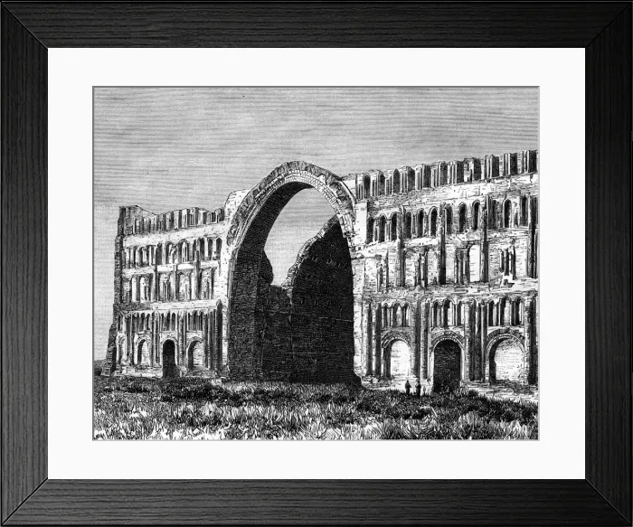 Framed Print : The Taq-i Kisra, Ctesiphon, Iraq, 19th century Framed Print : The Taq-i Kisra, Ctesiphon, Iraq, 19th century