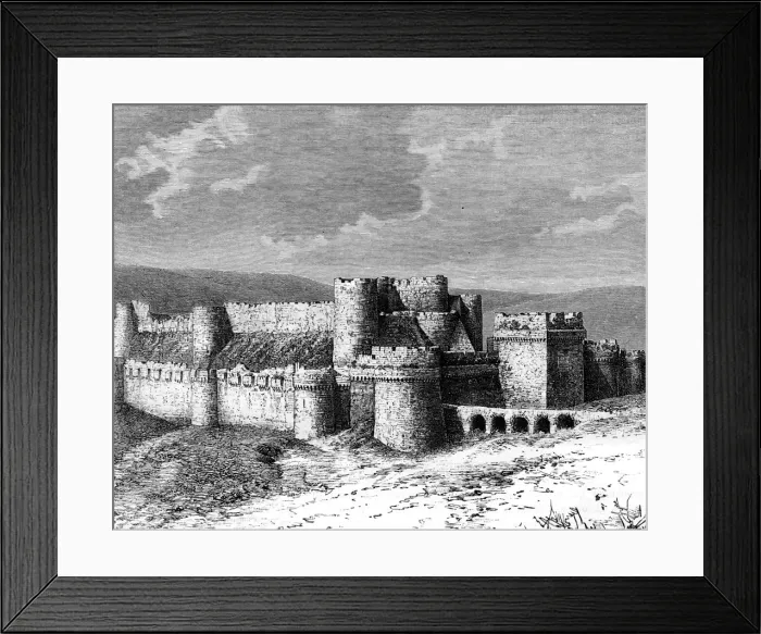 Framed Print : Al Karak castle, 19th century Framed Print : Al Karak castle, 19th century
