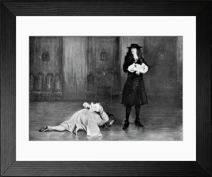 Framed Print : The Duke of Monmouth pleads for his life, 1685, (c1920). Artist: John Pettie Framed Print : The Duke of Monmouth pleads for his life, 1685, (c1920). Artist: John Pettie