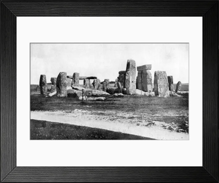 Framed Print : Stonehenge after restoration, c1920 Framed Print : Stonehenge after restoration, c1920