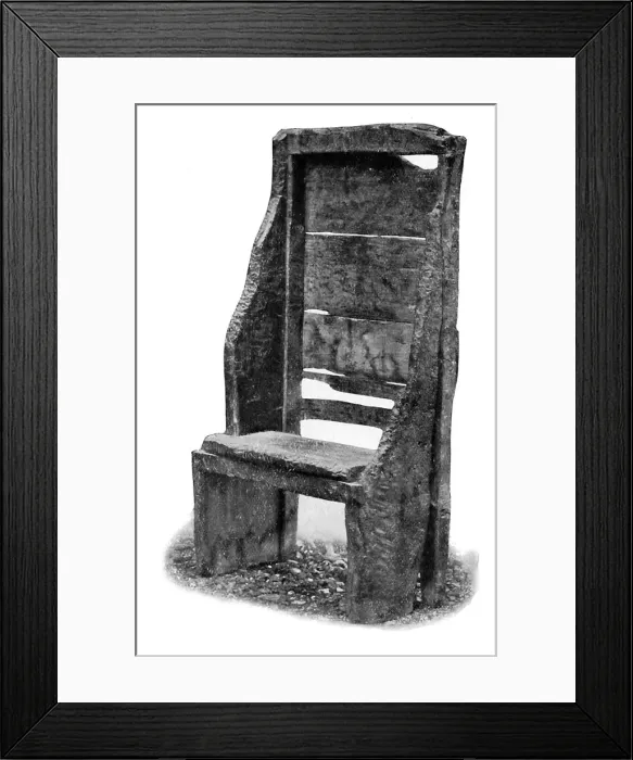 Framed Print : Bedes chair, Jarrow, (c1920) Framed Print : Bedes chair, Jarrow, (c1920)