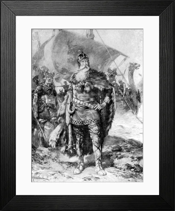 Framed Print : A great Viking, c1920. Artist: Hermanus Koekkoek Framed Print : A great Viking, c1920. Artist: Hermanus Koekkoek