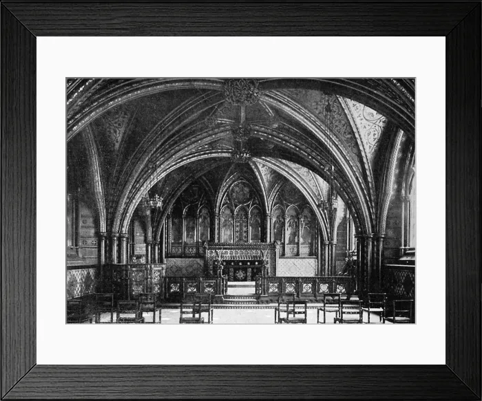 Framed Print : The Crypt Chapel, Westminster, c1920 Framed Print : The Crypt Chapel, Westminster, c1920