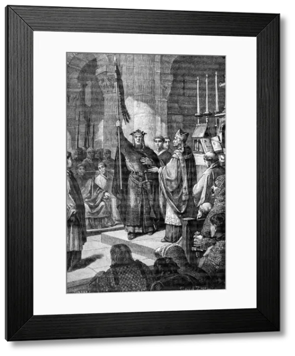 Framed Print : Louis VII, Saint Denis, 1898. Artist: Gustave Demoulin Framed Print : Louis VII, Saint Denis, 1898. Artist: Gustave Demoulin