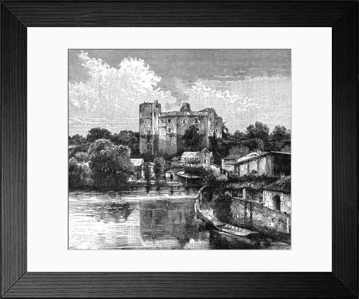 Framed Print : Ruins of Chateau de Clisson, France, 1898. Artist: Barbant Framed Print : Ruins of Chateau de Clisson, France, 1898. Artist: Barbant