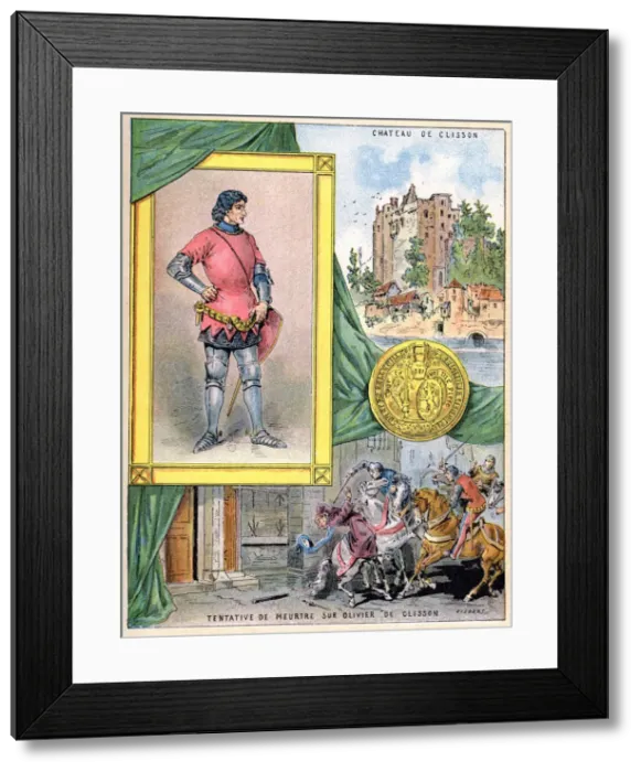 Framed Print : Olivier de Clisson, French soldier, 1898. Artist: Gilbert Framed Print : Olivier de Clisson, French soldier, 1898. Artist: Gilbert