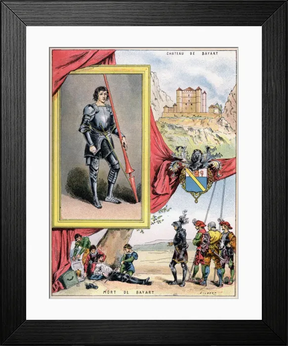 Framed Print : Pierre du Terrail, French soldier, 1898. Artist: Gilbert Framed Print : Pierre du Terrail, French soldier, 1898. Artist: Gilbert