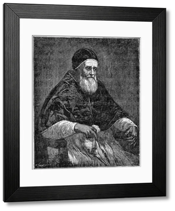 Framed Print : Pope Jules II, 1898. Artist: Henri Thiriat Framed Print : Pope Jules II, 1898. Artist: Henri Thiriat