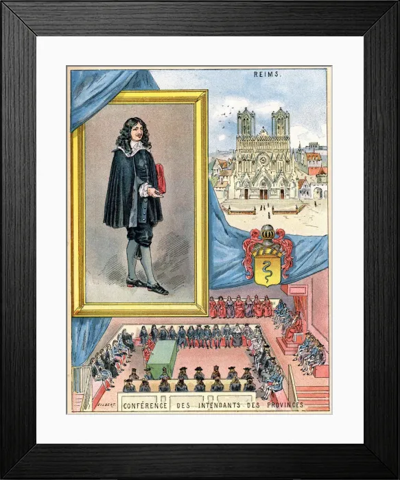 Framed Print : Jean-Baptiste Colbert, French minister of finance, 1898. Artist: Gilbert Framed Print : Jean-Baptiste Colbert, French minister of finance, 1898. Artist: Gilbert