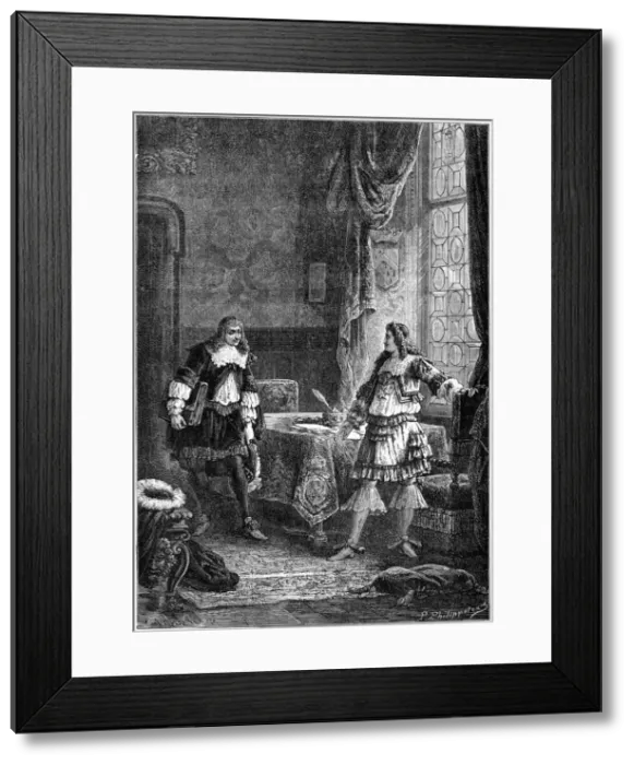 Framed Print : Louis XIV dismisses Nicolas Fouquet, 1898. Artist: Laplante Framed Print : Louis XIV dismisses Nicolas Fouquet, 1898. Artist: Laplante