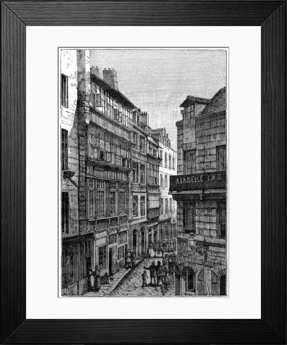 Framed Print : Home of Rene Duguay-Trouin, Saint-Malo, 1898 Framed Print : Home of Rene Duguay-Trouin, Saint-Malo, 1898