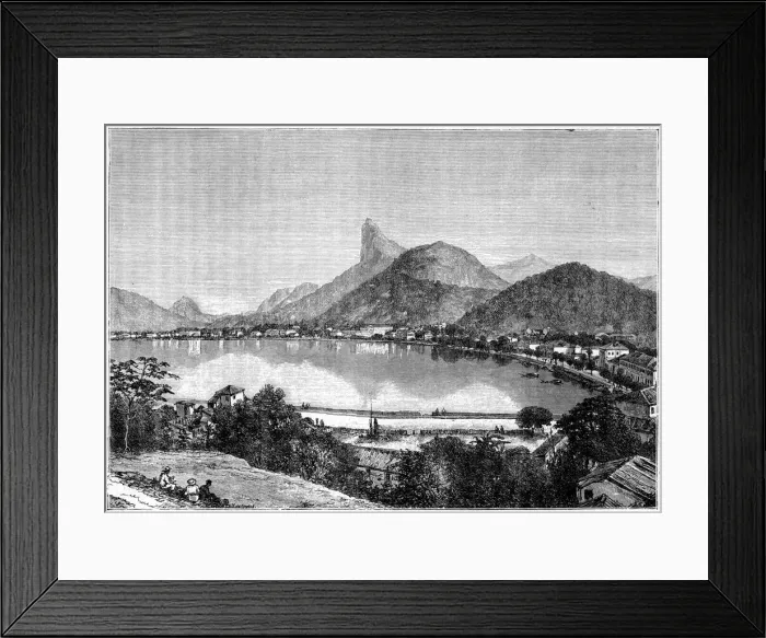 Framed Print : Harbour of Rio de Janeiro, 1898 Framed Print : Harbour of Rio de Janeiro, 1898