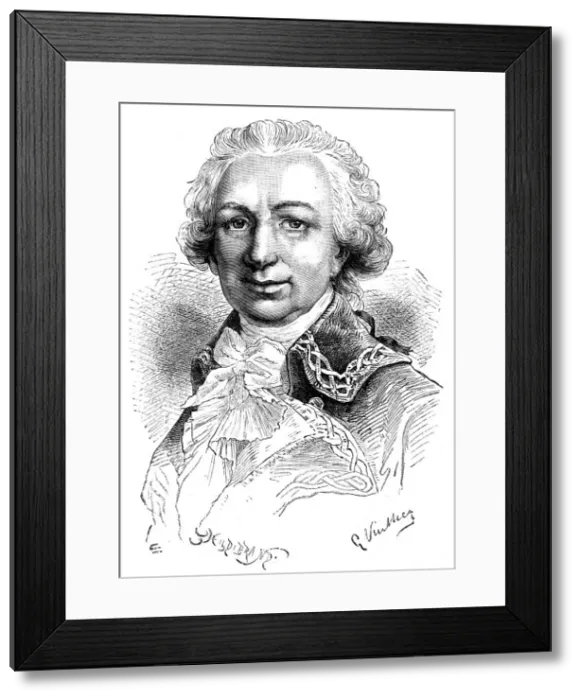 Framed Print : Louis Antoine de Bougainville, French navigator and military commander, 1898. Artist: Gustave Demoulin Framed Print : Louis Antoine de Bougainville, French navigator and military commander, 1898. Artist: Gustave Demoulin