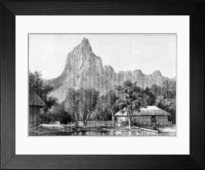 Framed Print : View of Tahiti, 1898 Framed Print : View of Tahiti, 1898