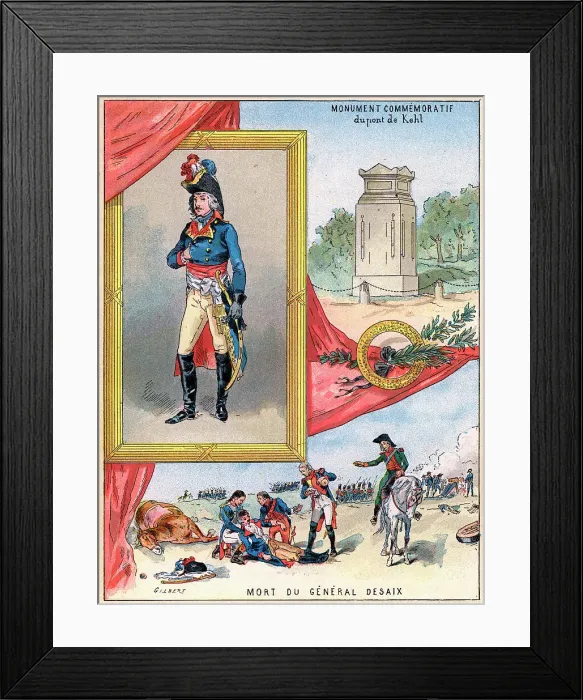 Framed Print : Louis Charles Antoine Desaix, French General and military leader, 1898. Artist: Gilbert Framed Print : Louis Charles Antoine Desaix, French General and military leader, 1898. Artist: Gilbert