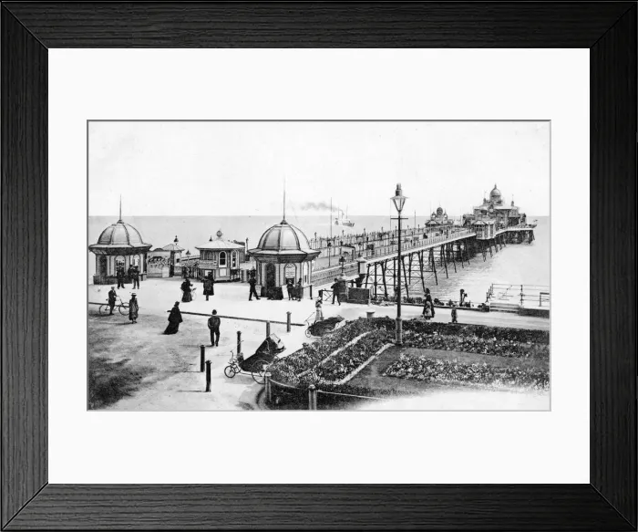 Framed Print : The pier at Eastbourne, East Sussex, c1900s-c1920s Framed Print : The pier at Eastbourne, East Sussex, c1900s-c1920s