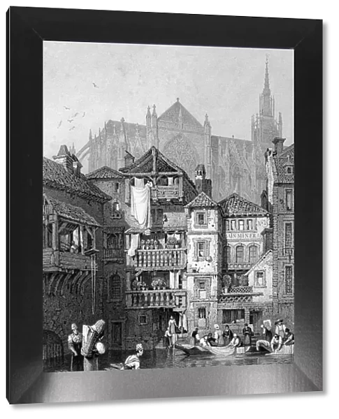 View in Metz, northern France, 19th century. Artist: Thomas Barber