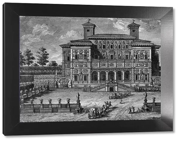 The Casino and Villa Borghese, near Rome, 18th century. Artist: Giuseppe Vasi