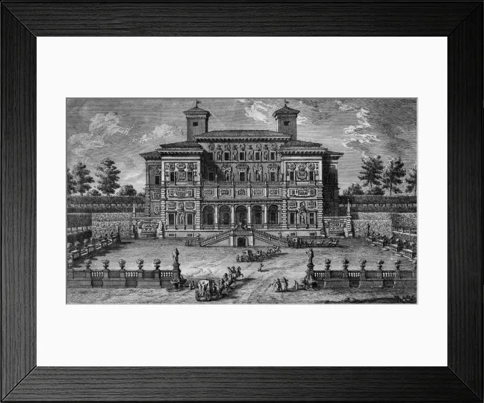 Framed Print : The Casino and Villa Borghese, near Rome, 18th century. Artist: Giuseppe Vasi Framed Print : The Casino and Villa Borghese, near Rome, 18th century. Artist: Giuseppe Vasi