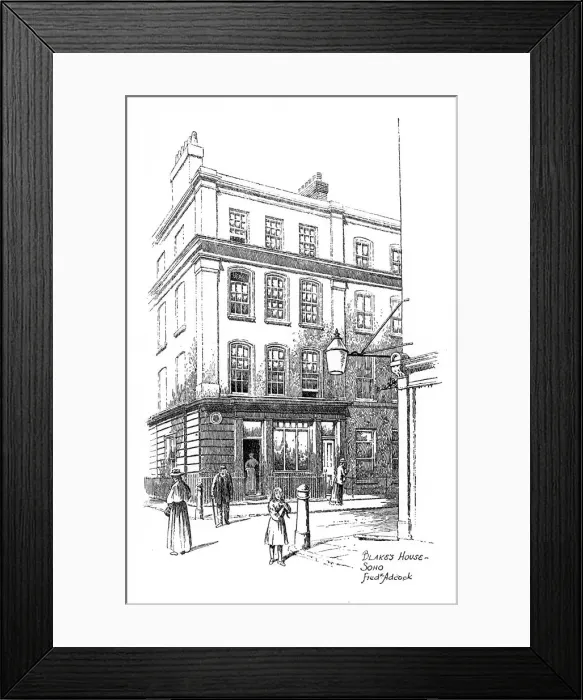 Framed Print : William Blakes house, Soho, London, 1912. Artist: Frederick Adcock Framed Print : William Blakes house, Soho, London, 1912. Artist: Frederick Adcock