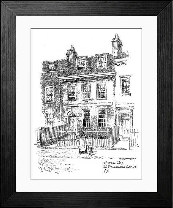 Framed Print : Thomas Days house, 36 Wellclose Square, Whitechapel, London, 1912. Artist: Frederick Adcock Framed Print : Thomas Days house, 36 Wellclose Square, Whitechapel, London, 1912. Artist: Frederick Adcock