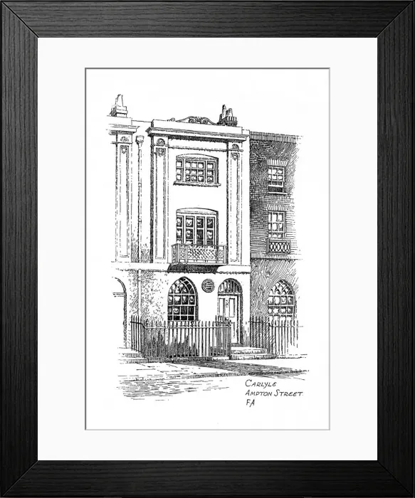 Framed Print : Thomas Carlyles house, Ampton Street, London, 1912. Artist: Frederick Adcock Framed Print : Thomas Carlyles house, Ampton Street, London, 1912. Artist: Frederick Adcock