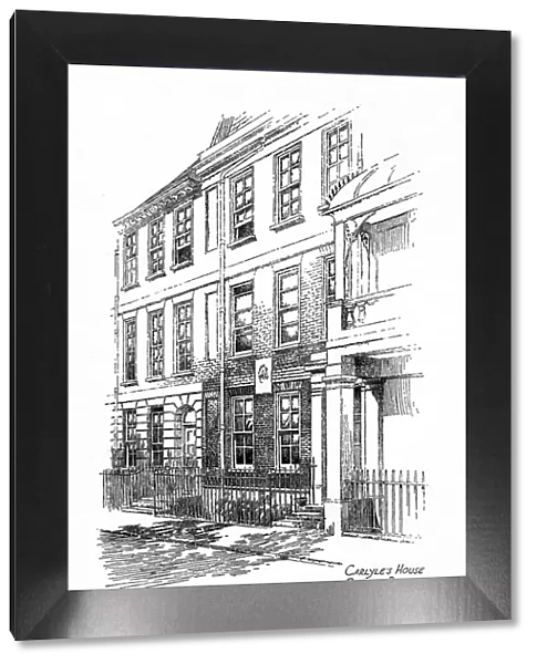Thomas Carlyles house, 24 Cheyne Row, Chelsea, London, 1912. Artist: Frederick Adcock