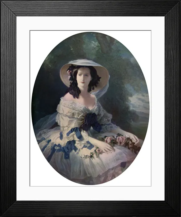 Framed Print : The Empress Eugenie, 19th century, (c1920). Artist: Franz Xaver Winterhalter Framed Print : The Empress Eugenie, 19th century, (c1920). Artist: Franz Xaver Winterhalter