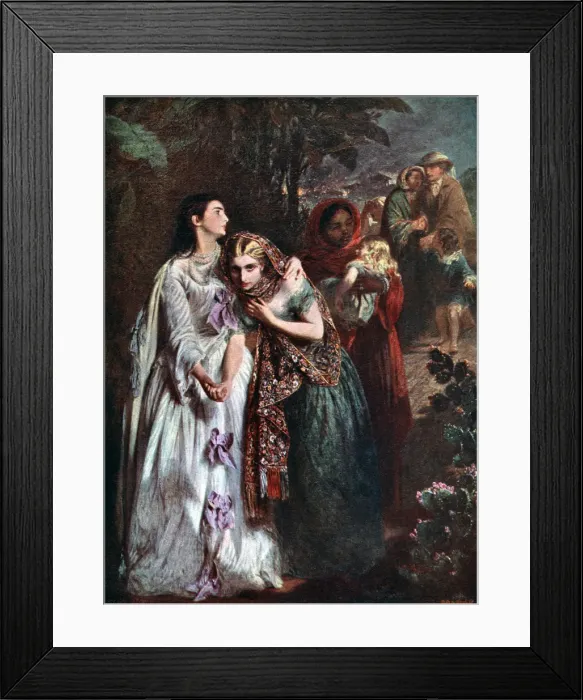 Framed Print : The Flight from Lucknow, 1858, (c1920). Artist: Abraham Solomon Framed Print : The Flight from Lucknow, 1858, (c1920). Artist: Abraham Solomon
