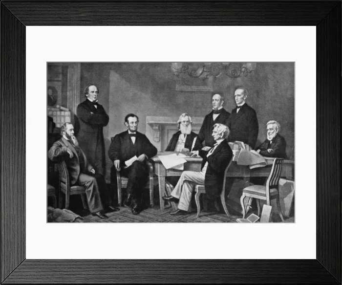Framed Print : The first reading of the proclamation of emancipation, 1863, (c1920) Framed Print : The first reading of the proclamation of emancipation, 1863, (c1920)