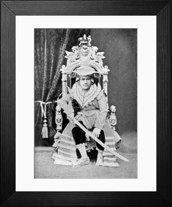Framed Print : King Thibaw of Burma in full court dress, c1900, (c1920) Framed Print : King Thibaw of Burma in full court dress, c1900, (c1920)
