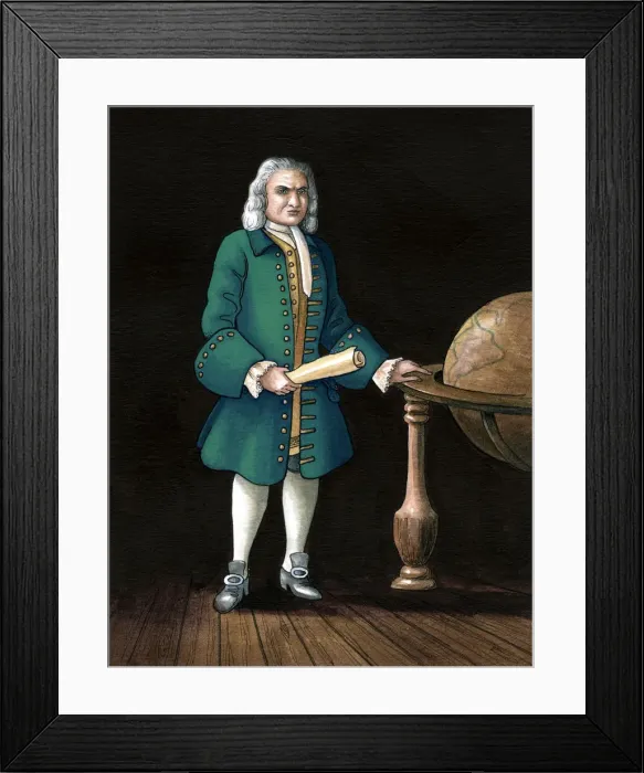 Framed Print : Captain William Kidd, Privateer, 1645-1701Artist: Karen Humpage Framed Print : Captain William Kidd, Privateer, 1645-1701Artist: Karen Humpage