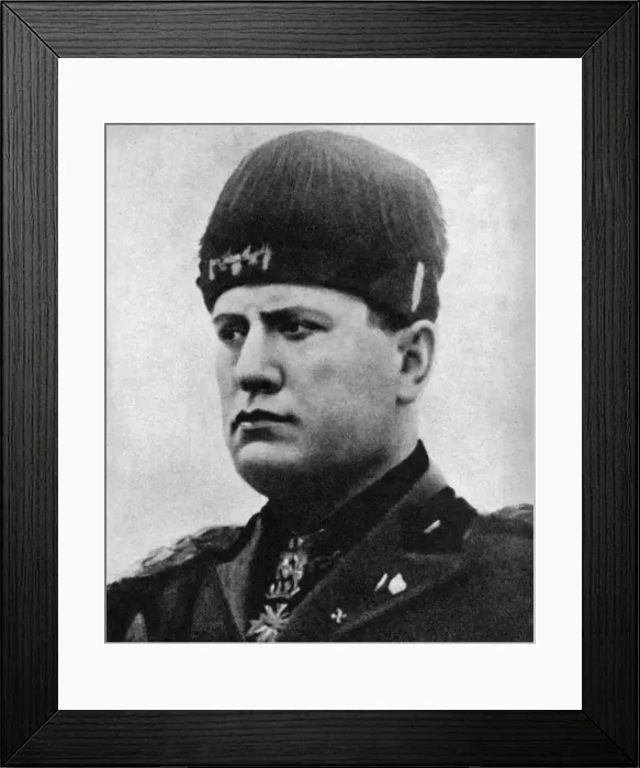 Framed Print : Benito Mussolini (1883-1945), Italian fascist dictator, 1922 (1936) Framed Print : Benito Mussolini (1883-1945), Italian fascist dictator, 1922 (1936)