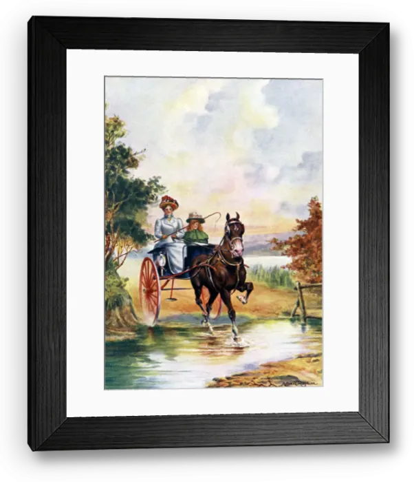 Framed Print : A Smart Turn-out, 1902. Artist: Arthur JC Rolfe Framed Print : A Smart Turn-out, 1902. Artist: Arthur JC Rolfe