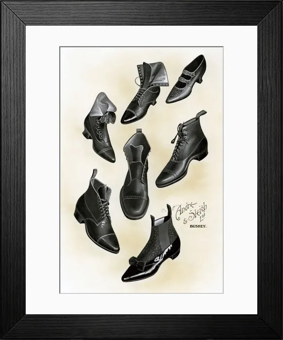 Framed Print : Shoes, 1902-1903. Artist: Andre & Sleigh Framed Print : Shoes, 1902-1903. Artist: Andre & Sleigh