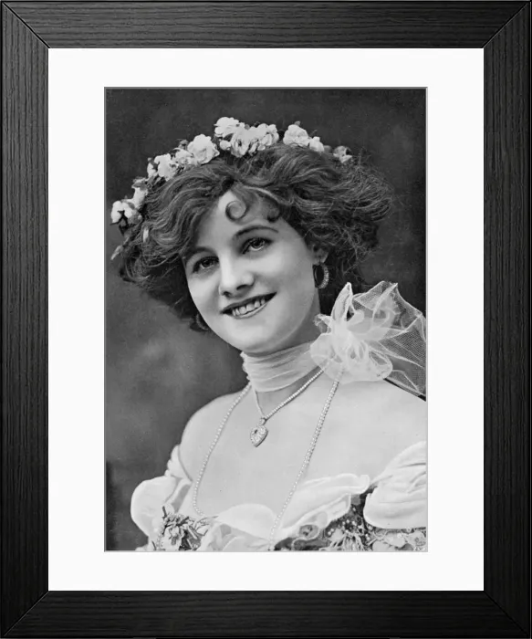 Framed Print : Miss Gertie Millar (1879-1952), actress, 1902-1903. Artist: Alfred Ellis & Walery Framed Print : Miss Gertie Millar (1879-1952), actress, 1902-1903. Artist: Alfred Ellis & Walery