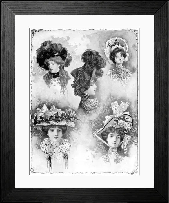 Framed Print : Fashions of 1902 Framed Print : Fashions of 1902