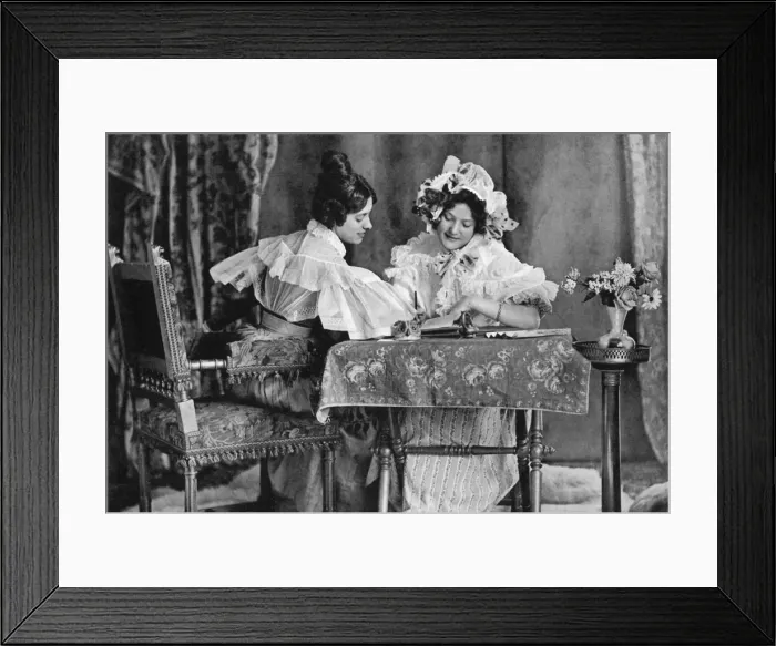 Framed Print : What Shall I Say?, 1902-1903. Artist: Constant Puyo Framed Print : What Shall I Say?, 1902-1903. Artist: Constant Puyo