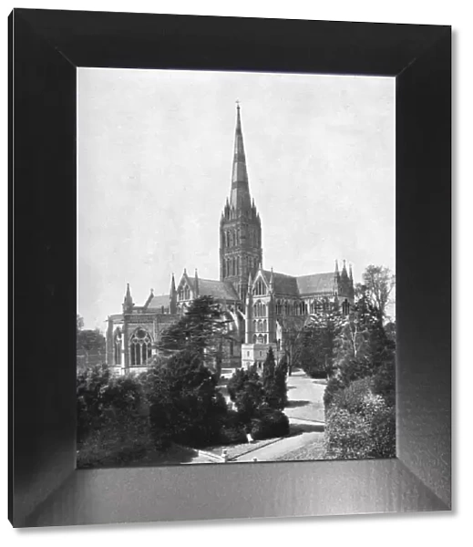 Salisbury Cathedral, 1911-1912. Artist: FGO Stuart