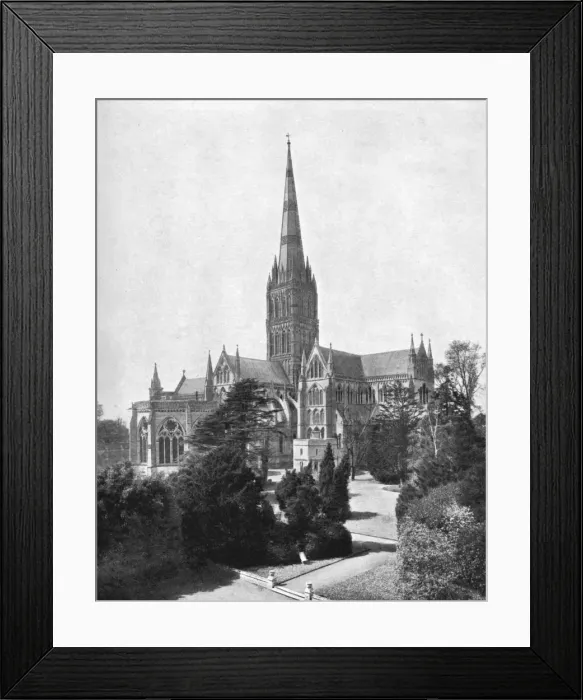 Framed Print : Salisbury Cathedral, 1911-1912. Artist: FGO Stuart Framed Print : Salisbury Cathedral, 1911-1912. Artist: FGO Stuart
