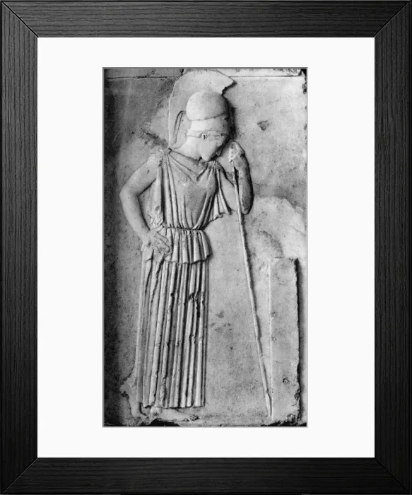 Framed Print : Relief of Athena / Minerva, 5th century BC, (1937). Artist: Martin Hurlimann Framed Print : Relief of Athena / Minerva, 5th century BC, (1937). Artist: Martin Hurlimann