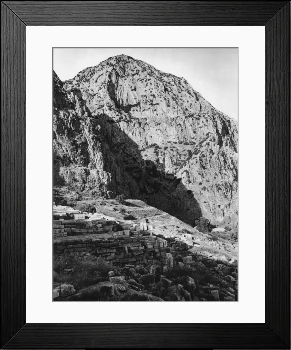 Framed Print : Delphi and the Phaedriades on Mount Parnassus, Greece, 1937. Artist: Martin Hurlimann Framed Print : Delphi and the Phaedriades on Mount Parnassus, Greece, 1937. Artist: Martin Hurlimann