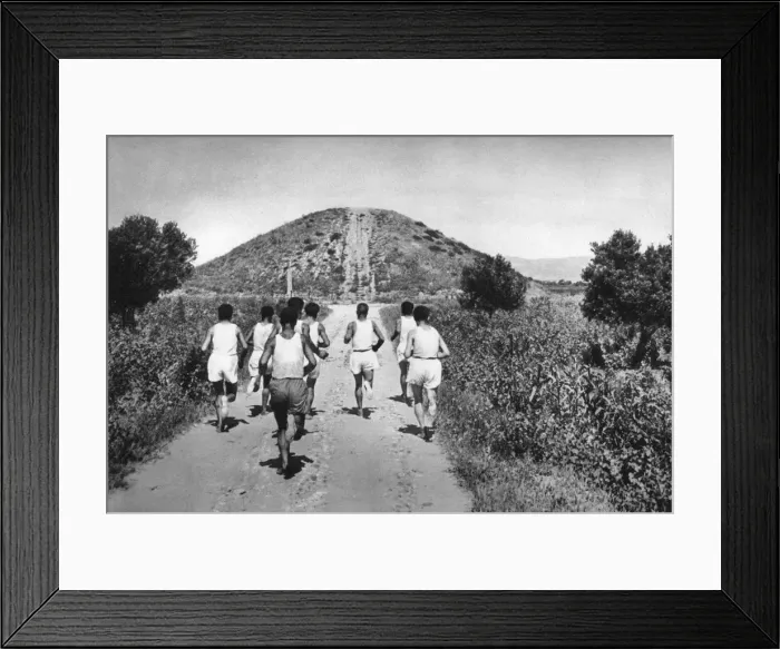 Framed Print : The Tumulus of Marathon, Greece, 1937. Artist: Martin Hurlimann Framed Print : The Tumulus of Marathon, Greece, 1937. Artist: Martin Hurlimann