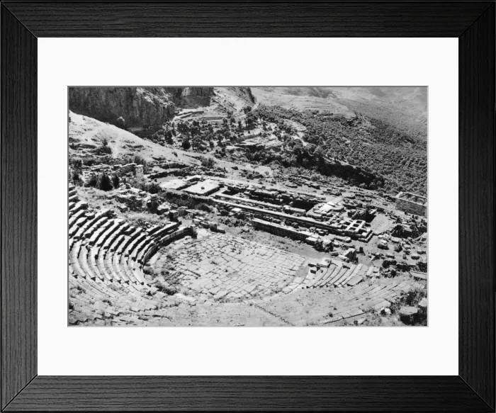Framed Print : Theatre and Temple of Apollon, Delphi, Greece, 1937. Artist: Martin Hurlimann Framed Print : Theatre and Temple of Apollon, Delphi, Greece, 1937. Artist: Martin Hurlimann