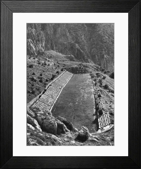 Framed Print : Stadium, Delphi, Greece, 1937. Artist: Martin Hurlimann Framed Print : Stadium, Delphi, Greece, 1937. Artist: Martin Hurlimann