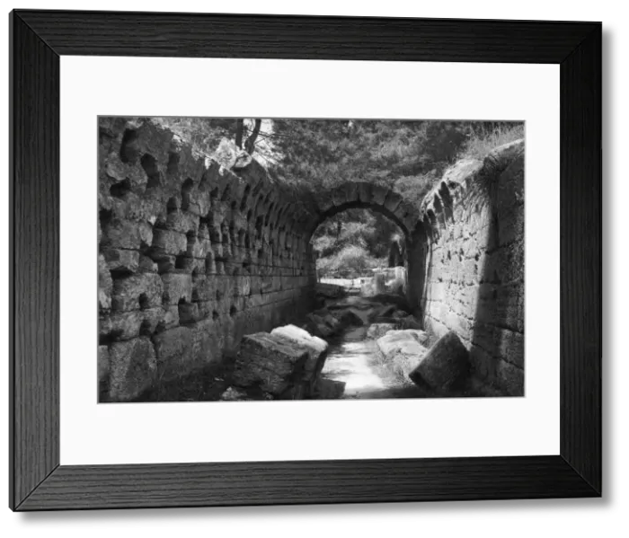 Framed Print : Entrance to the Stadion, Olympia, Greece, 1937. Artist: Martin Hurlimann Framed Print : Entrance to the Stadion, Olympia, Greece, 1937. Artist: Martin Hurlimann