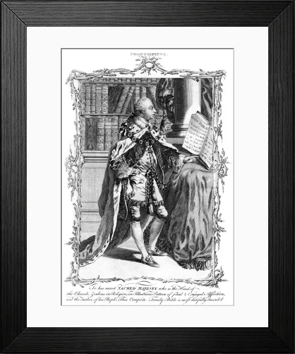 Framed Print : George III of the United Kingdom, 19th century Framed Print : George III of the United Kingdom, 19th century