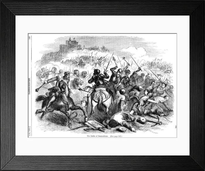 Framed Print : The Battle of Bannockburn, 24th June 1314 Framed Print : The Battle of Bannockburn, 24th June 1314