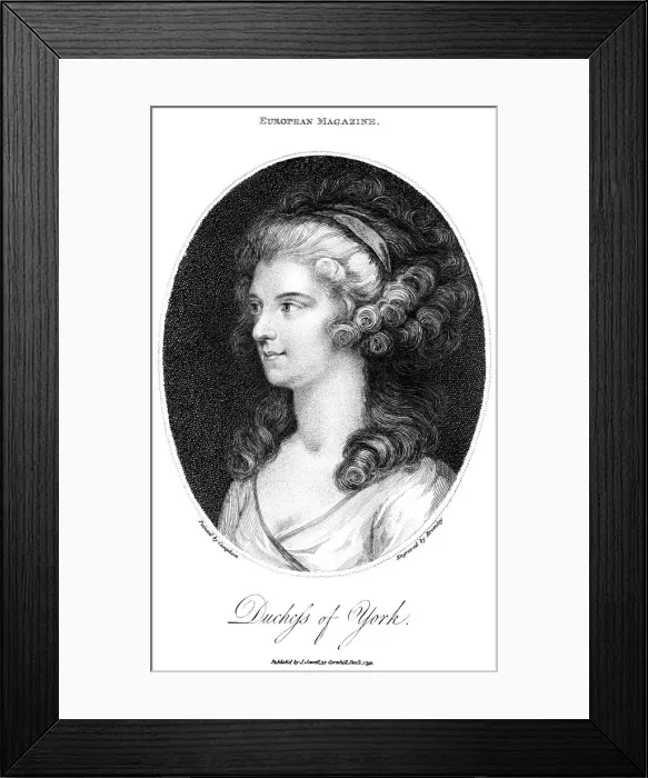 Framed Print : Duchess of York, 1791. Artist: Bromley Framed Print : Duchess of York, 1791. Artist: Bromley