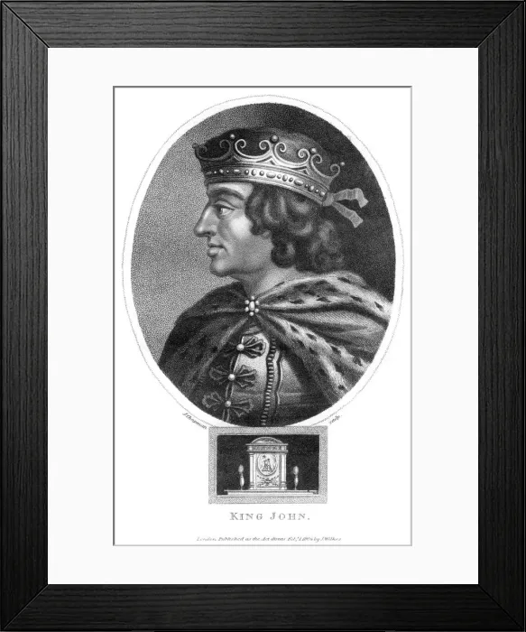 Framed Print : King John (1167-1216), 1804. Artist: J Chapman